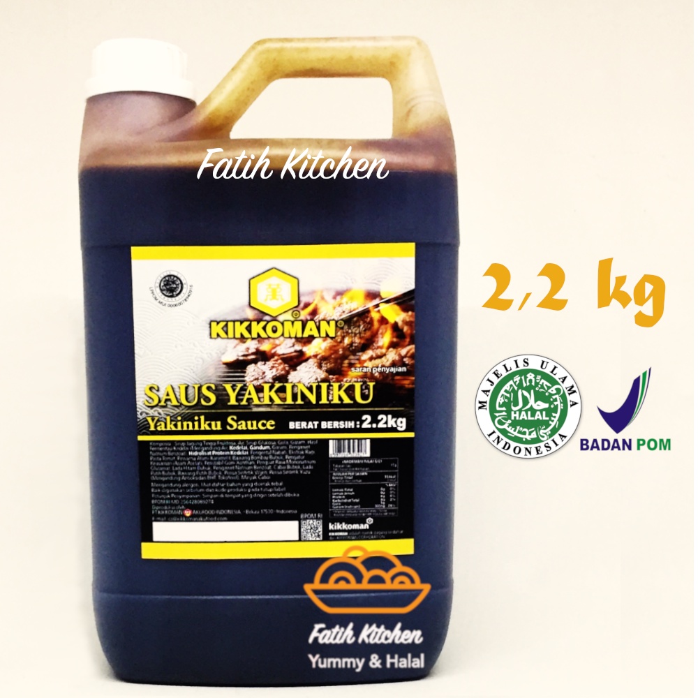 

Kikkoman Yakiniku Sauce Halal 2,2 kg Jerigen Original Pack