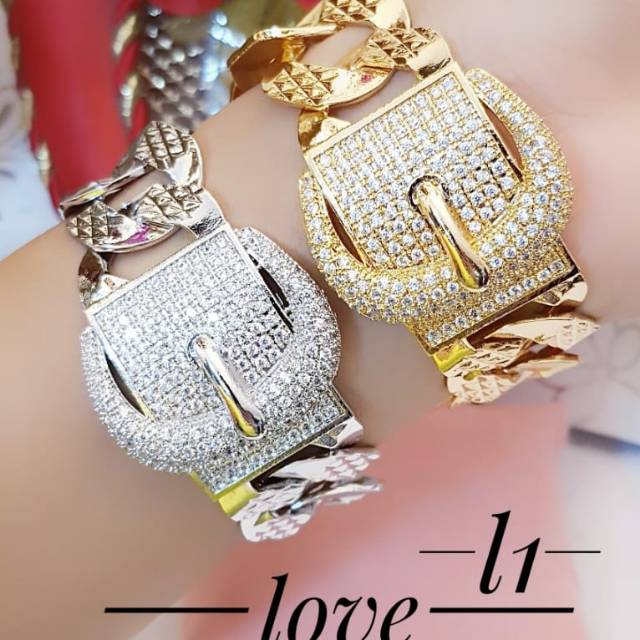 Xuping gelang ikat pinggang lapis emas 24k terlaris