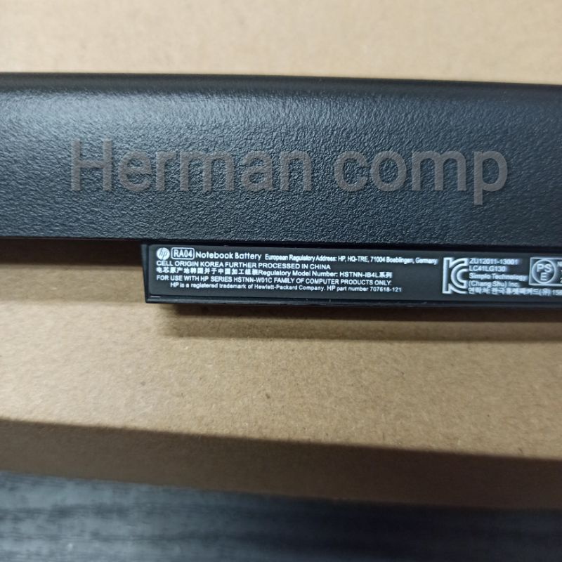 Original Baterai HP PROBOOK 430 430-G1 430-G2 RA04 RA04XL HSTNN-IB4L HITAM