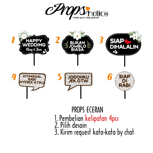 Props Eceran Props Satuan Custom