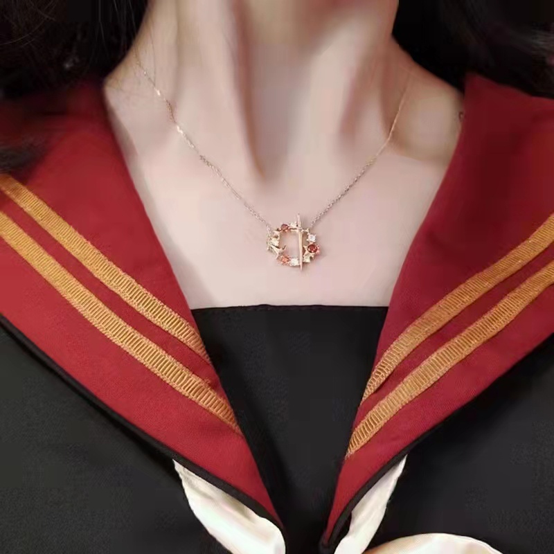 (Hello Girl) ZX05 Fashion Kalung Dan Gelang Mutiara Dan Permata Rantai Necklace Kombinasi Wanita Import
