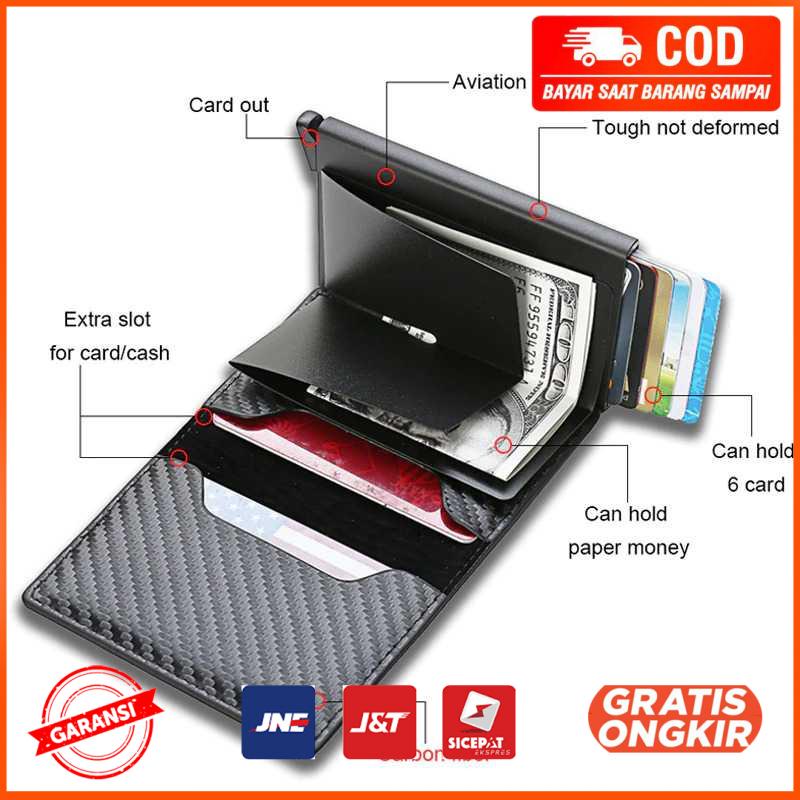 Dompet Kartu Anti RFID Card Wallet with AirTag Slot M218