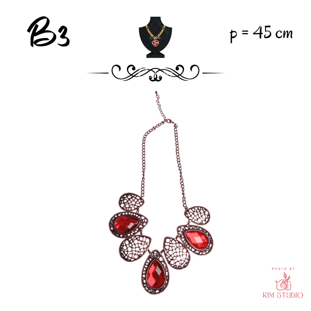 ELEFANT B3 Kalung Etnik Rantai Wanita Cewek Korea Fashion Aksesoris Baju Hijab Formal Casual Woman N