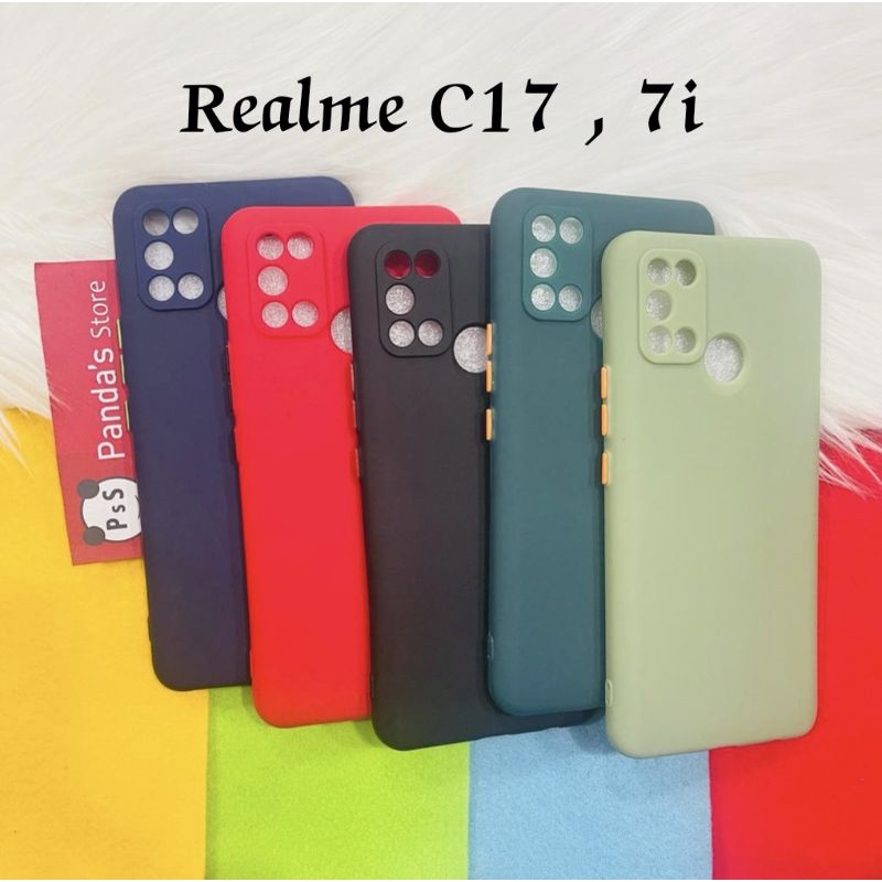 Case Realme C17 , 7i Babycase + Pelindung Kamera, Makaron Full Color (PsS)