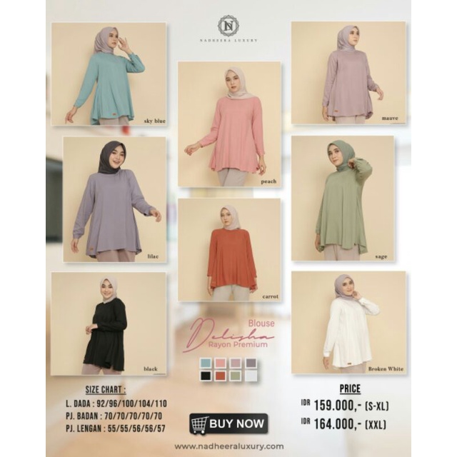 DELISHA BLOUSE by Nadheera