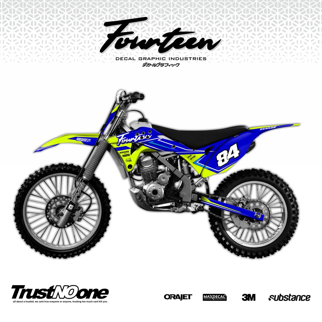 STICKER DECAL KLX GORDON -  DECAL BODY GORDON / STIKER DEKAL TRAIL GORDON