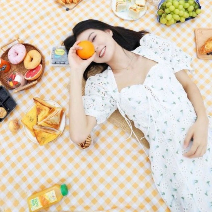 Tikar - Tikar Lipat Piknik Waterproof Tebal Jumbo Premium