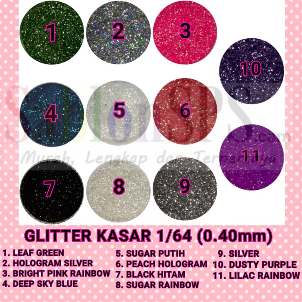 GLITTER BUBUK GLITER POWDER KASAR 100GR 1/64