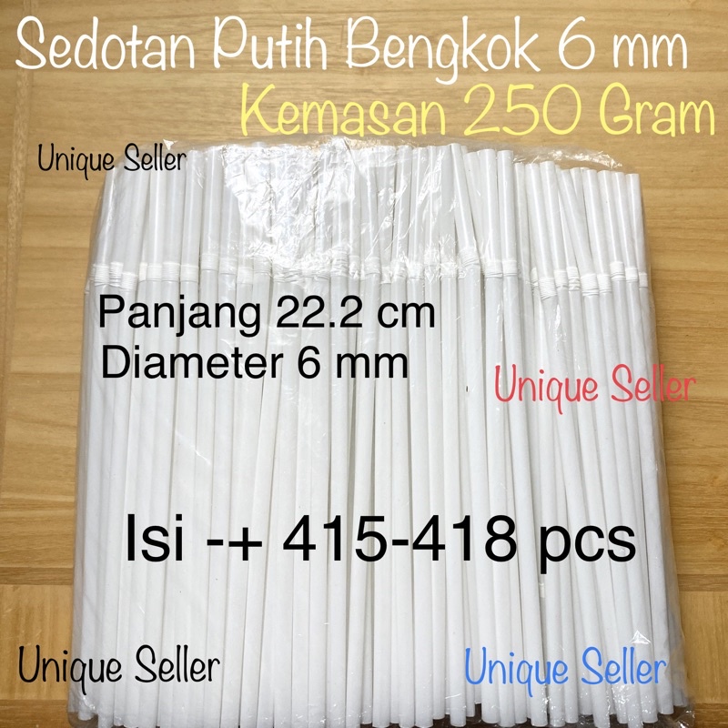 Jual Sedotan Putih Hitam Bengkok 250 gram LOS / Sedotan Putih Hitam