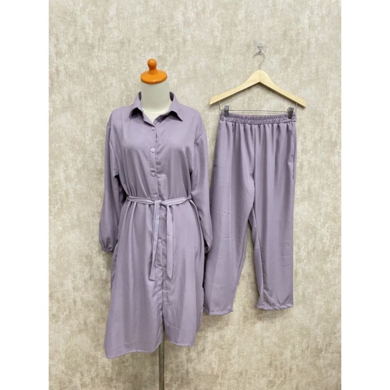 Diva set setcel long tunik bahan shakila premium busui