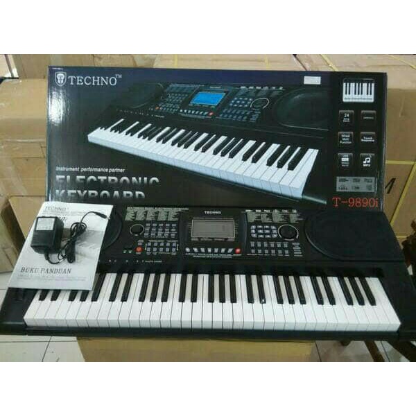keyboard techno T9890i USB micro SD free stand keyboard