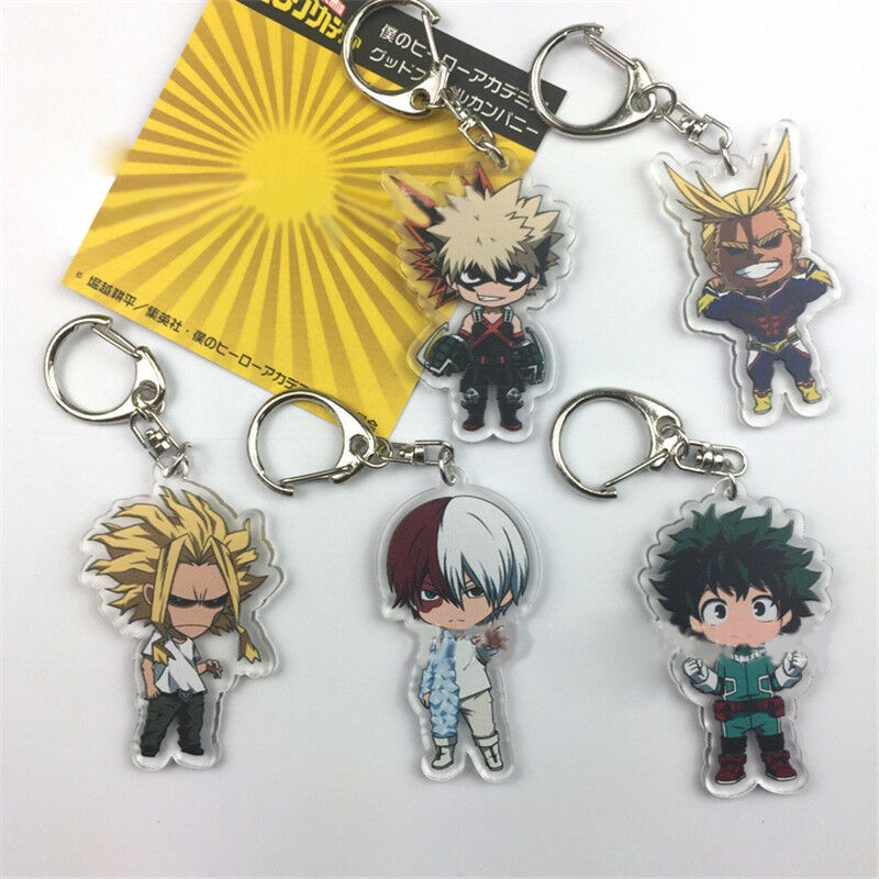 Boku no hero academia Cosplay My Hero Academia Two Sides Acrylic Keychain