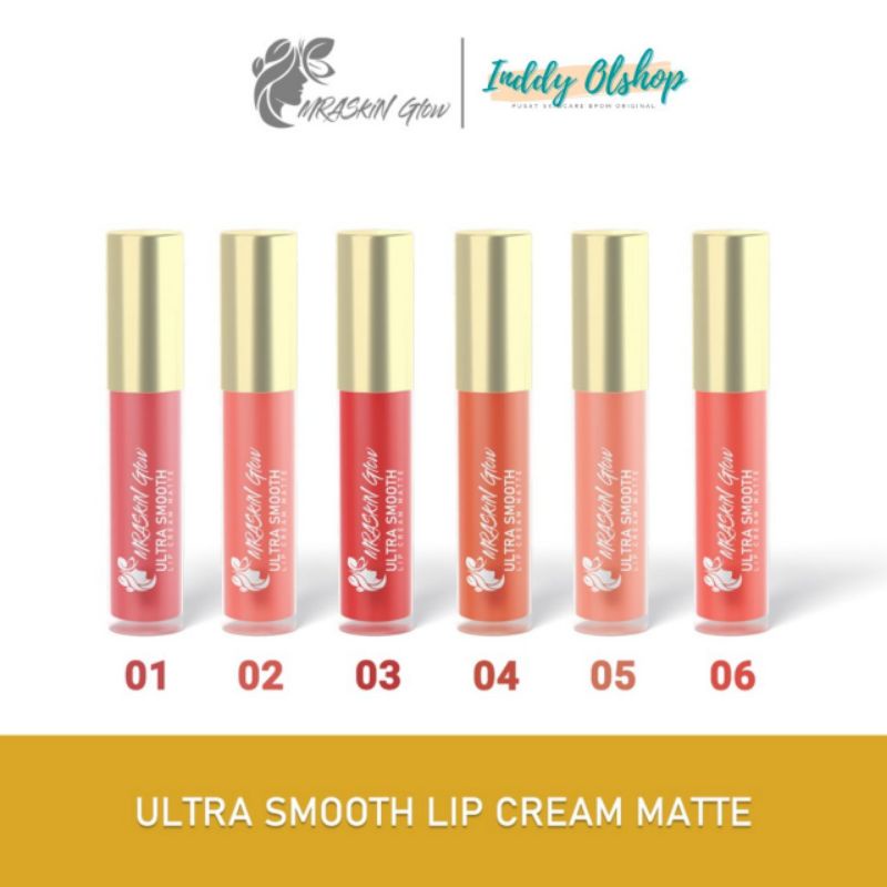 (100% ORI) MRASkin Glow Lip Cream Matte Original Bpom / Lipcream Mraskin Glow Original 100%