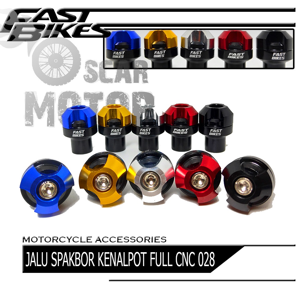 JALU SPAKBOR 028 BAUT MONEL BODY COVER KNALPOT NMAX AEROX UNIVERSAL motor