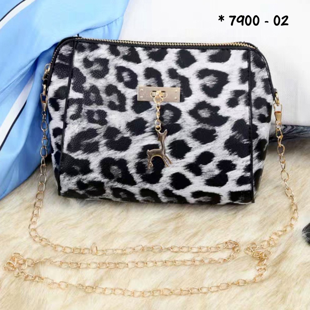 MBELLASHOP - 7900 - TAS BATAM - TAS IMPORT - TAS LEOPARD MOTIF MACAN - TAS SELEMPANG MURAH.