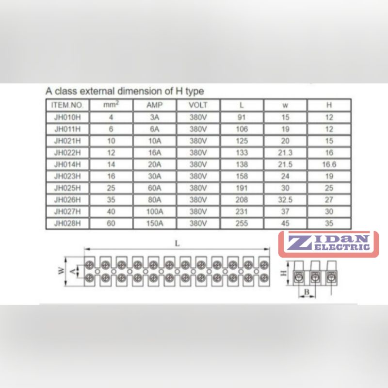 Terminal Kabel Block Krustin 6mm 6A / Terminal Blok Crustin 6mm 6A / Terminal 6 mm 6 A