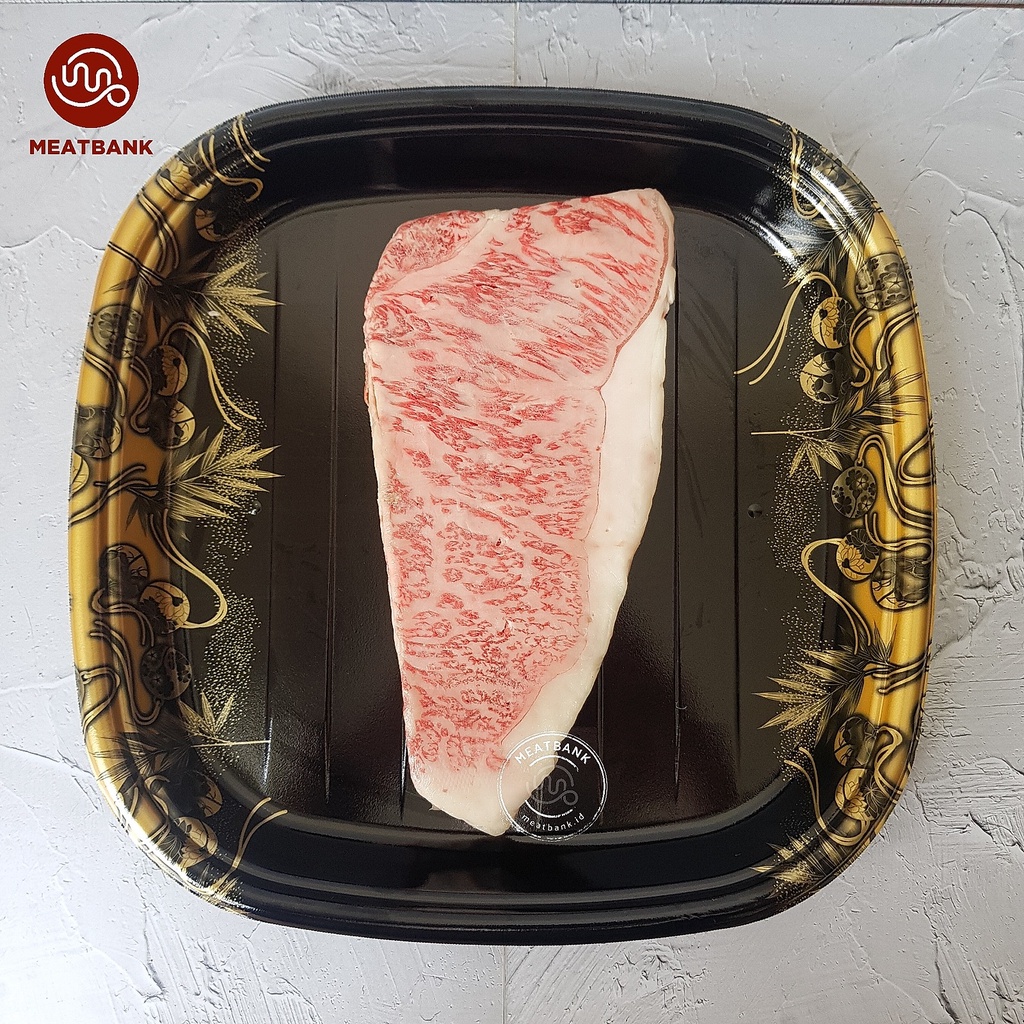 

MEATBANK Kobe Sirloin A5 Wagyu Japan Beef Striploin Daging Sapi Steak