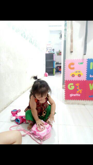 Daster Batik Anak Lengan Tali, Dress Cheribell, Dress Anak Kekinian Grosir Batik Murah