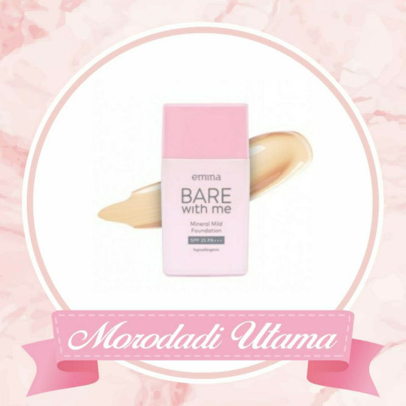 EMINA Bare With Me Mineral Mild Fondation Spf 25 PA ++++