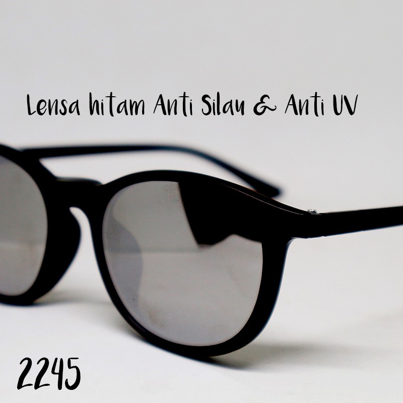 Kacamata 5 lensa CLIP ON 2245 lensa Polarized hitam bisa di pasang lensa minus