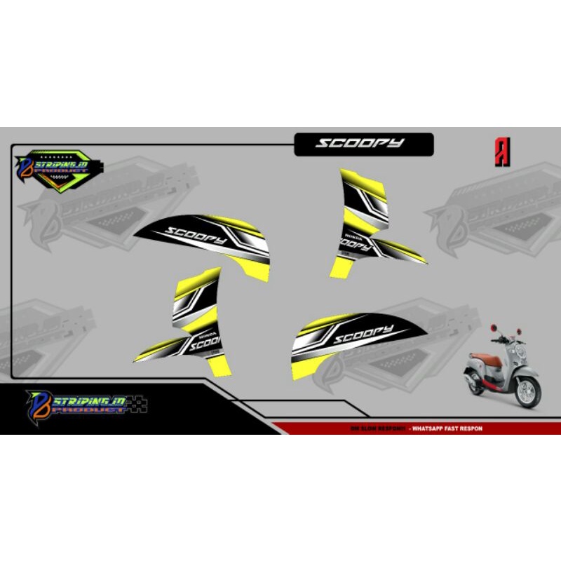 Striping Scoopy New Fi 2018-2020 Striping Variasi