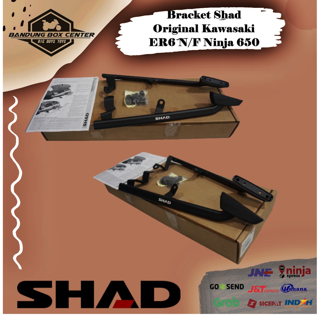 Bracket Box ER6 atau Breket Shad Original Kawasaki ER6 ER6N ER6F Ninja 650 Shad ER6 N ER6 F