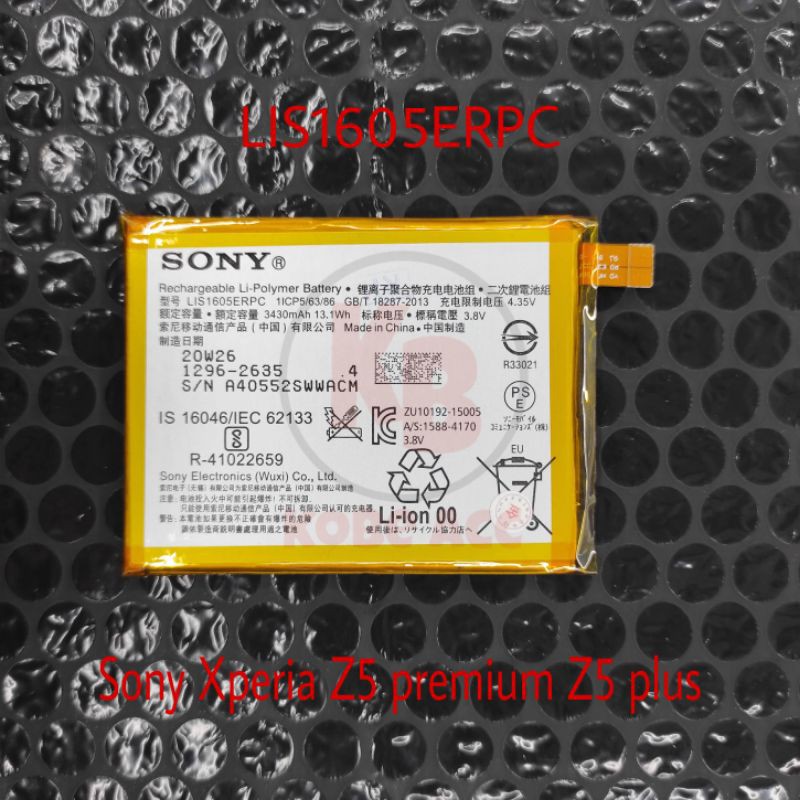 Baterai Sony Xperia Z5 premium Z5 plus LIS1605ERPC Original