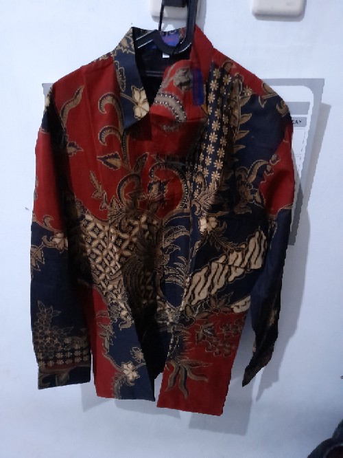 Kemeja Batik Pria Lengan Panjang Ao2 Katun Halus Sragenan