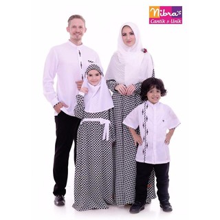  Baju  Lebaran Keluarga Terbaru Nibras  Sarkel 46 Putih 