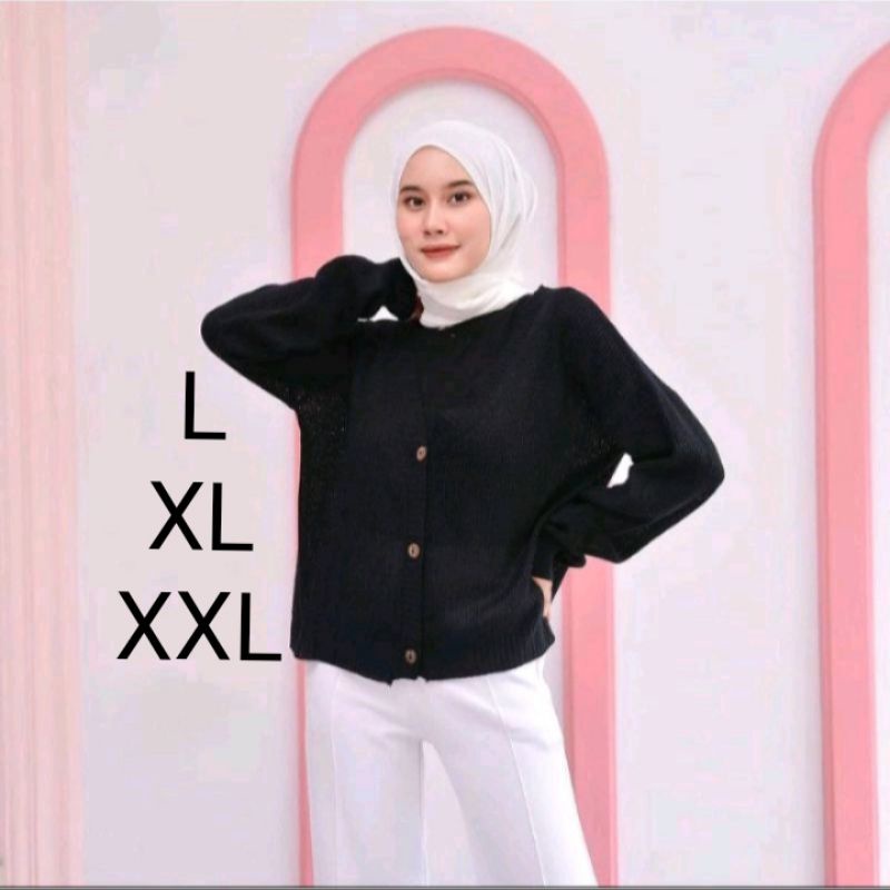 LD 95-120-130 Cardigan Jumbo Big Size - Atasan Jumbo Wanita