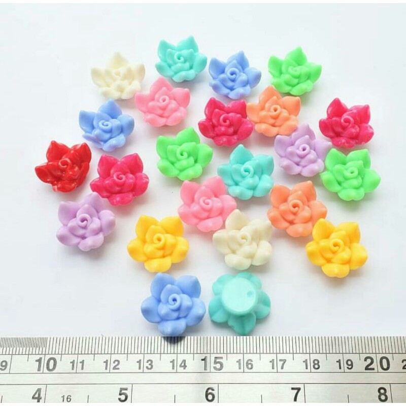 Resin Mawar variasi 01 s.d 10 ( harga per lusin)