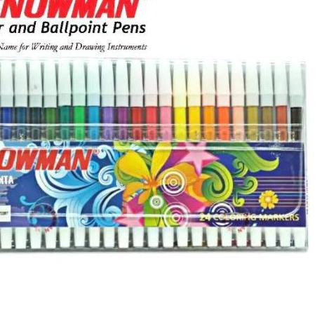 

limited STOCK!SPIDOL SNOWMAN 24 WARNA Coloring Marker|SQ1