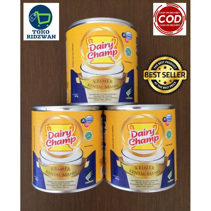 

DAIRY CHAMP susu kental manis krimer kaleng kemasan 500 gram