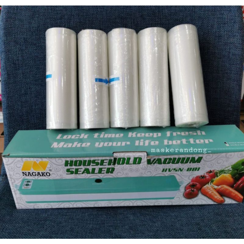 Household Vacuum Sealer / Sealer Makanan / Alat Segel Plastik Makanan /  Alat Press Perekat Plastik