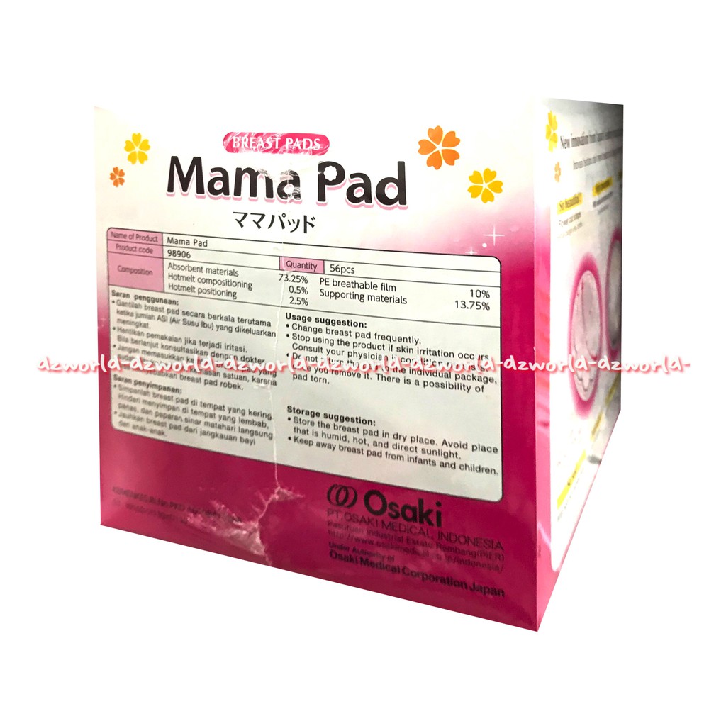 Mama Pad Breast Pad 56 pcs bantalan payudara untuk penyerap ASI cocok untuk kenyamanan ibu menyusui