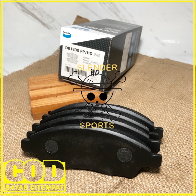 BRAKE PAD LIVINA DB 1830 HD - KAMPAS REM DEPAN NISSAN LIVINA MARCH BENDIX DB1830 HD