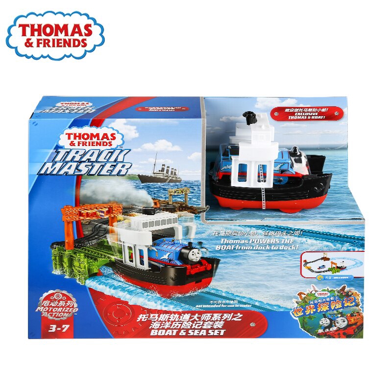 Boat and Sea Track Master Thomas and Friends Trek Jalanan Kereta Api Motorized Mainan Anak