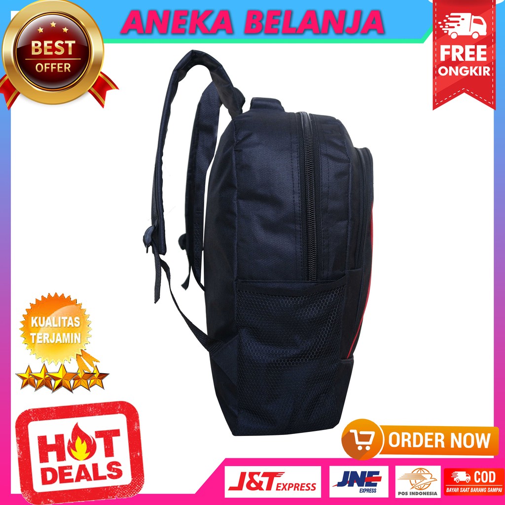 New Arrival Tas Ransel Khusus Cowok Salsa Hitam Berkualitas Keren Kece Tas Sekolah SMP SMA Ekonomis