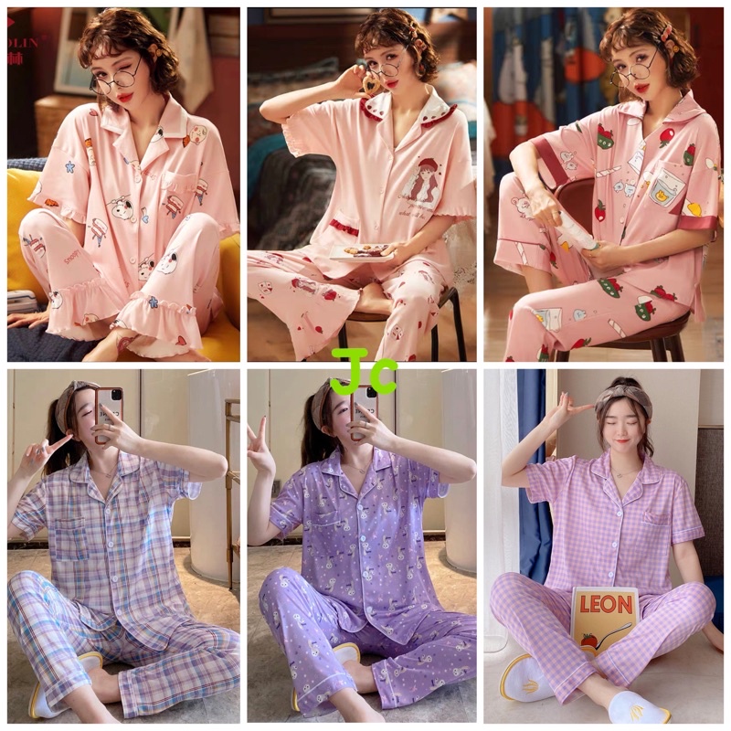 JC Piyama Set CP import / Piyama wanita CP / Piyama wanita Import murah-5