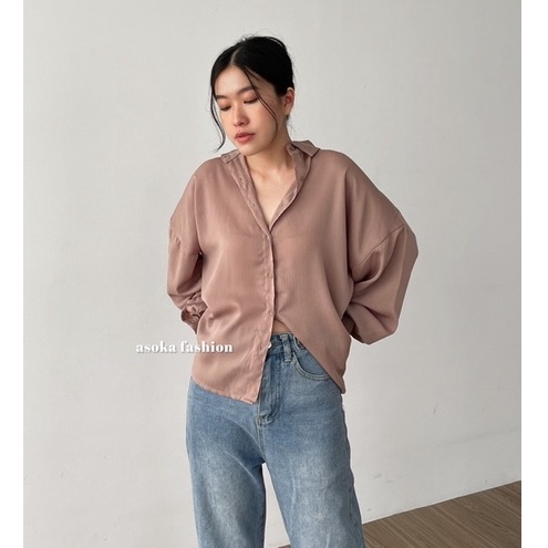 ASOKA SHINE TOP 2110 - Kemeja Premium Wanita | Atasan Wanita | Kemeja Basic Polos