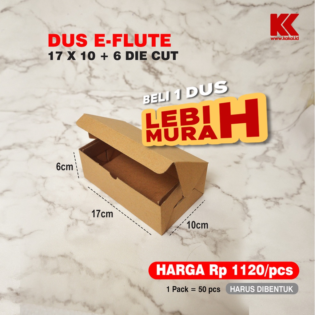 

SNACK BOX 17X10+6 / DUS KUE / KOTAK SOUVENIER UK 17 @50PCS