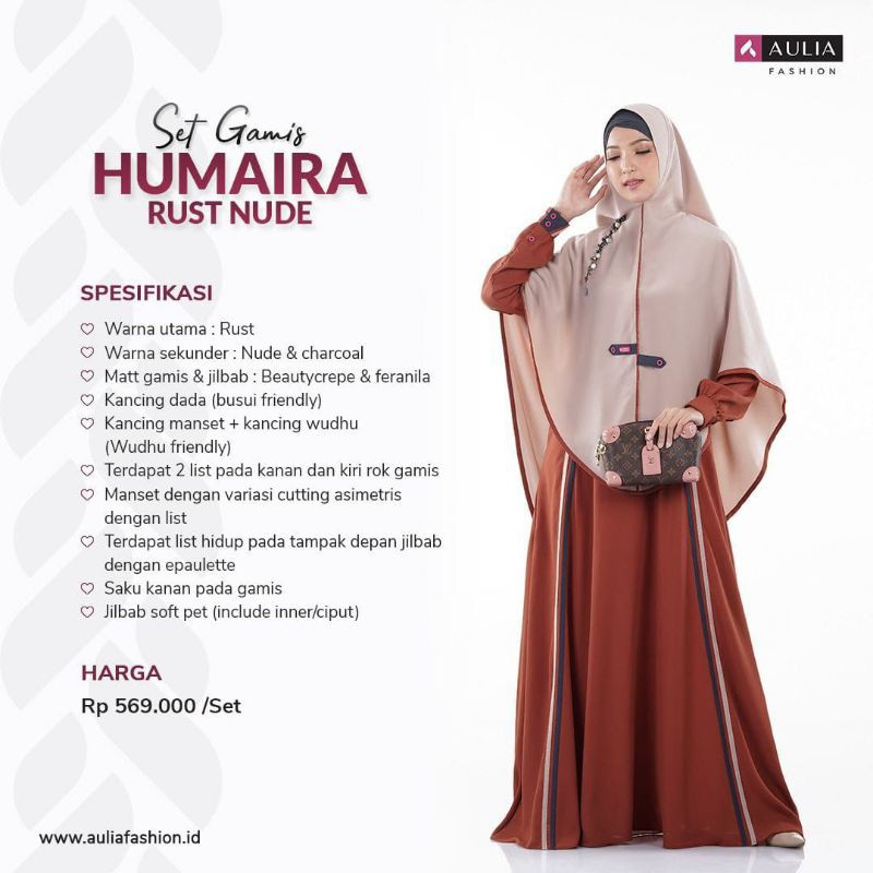 Aulia set gamis Humaira