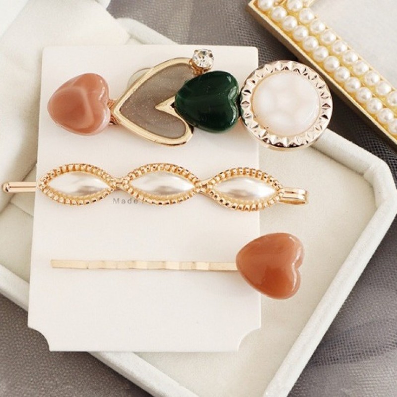 

-NO BRAND- Perlina Beads Clip Set