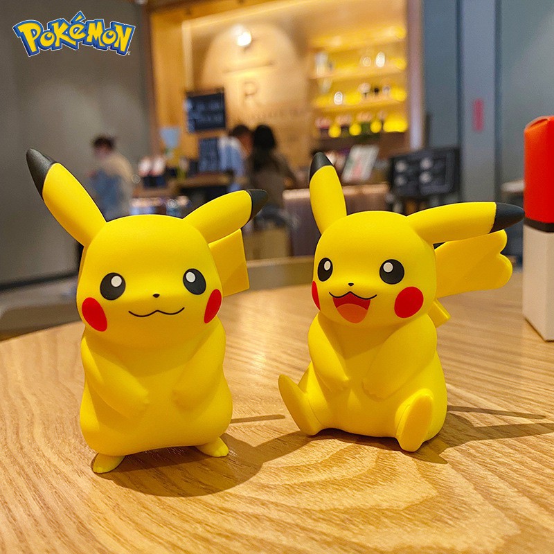 1pc Boneka Pokemon Pikachu Bahan PVC Untuk Hadiah Ulang Tahun Anak