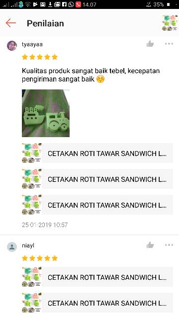 CETAKAN ROTI TAWAR SANDWICH LUCU - CETAKAN ROTI UNIK