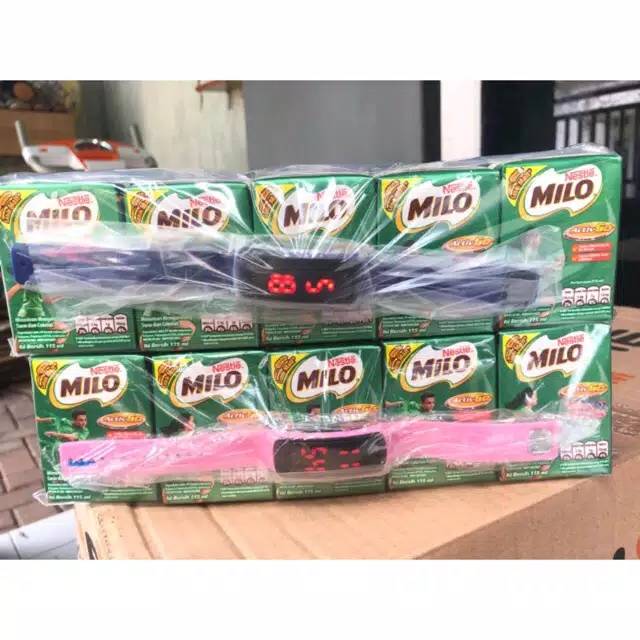 

Paket milo + jam tangan LED