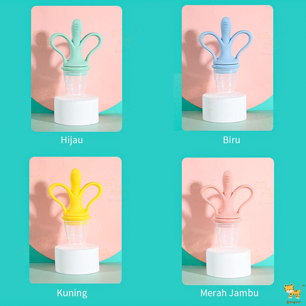 Teether bayi + dot buah bayi 2 in 1 empeng bayi-3