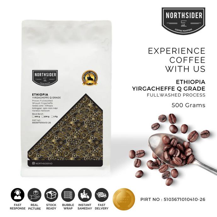 

BIJI KOPI ARABIKA ETHIOPIA YIRGACHEFFE Q GRADE WASH - 500GR NORTHSIDER -Diskon Besar