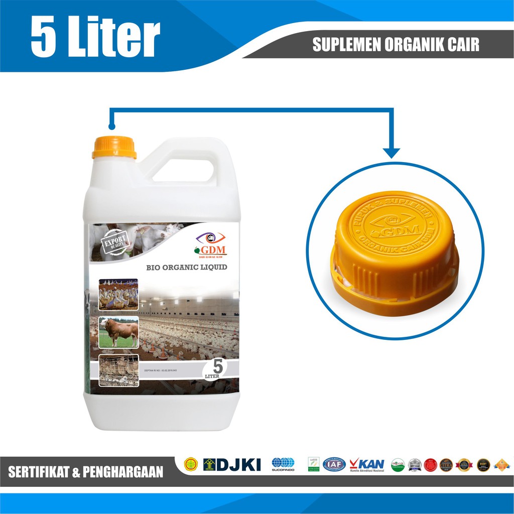 Suplemen Organik GDM Untuk Peternakan 5Liter