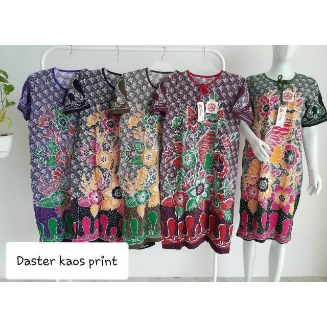 BAJU TIDUR DASTER KAOS MOTIF BATIK PEKALONGAN